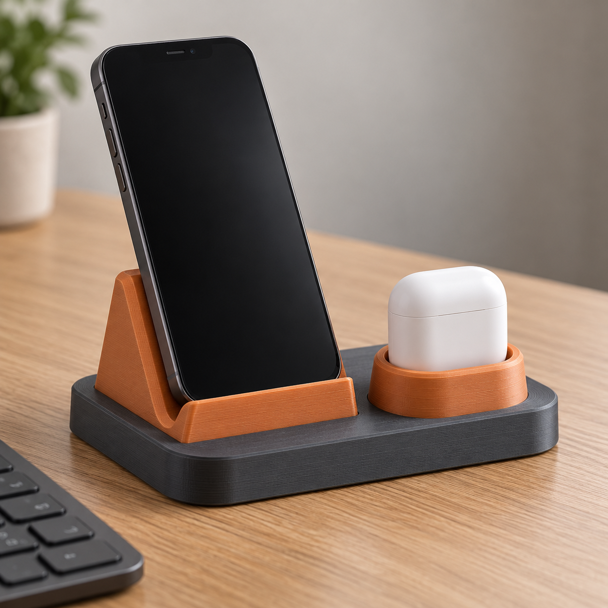 Trough-Dock Tilted Charging Station