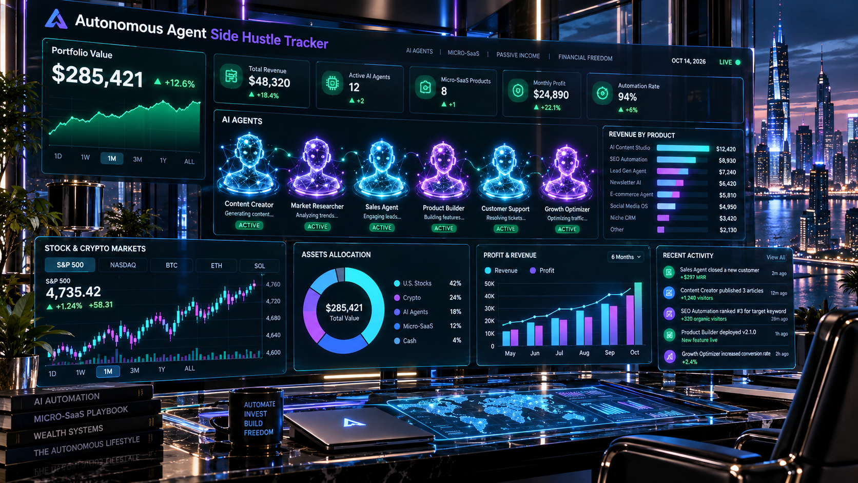 Autonomous Agent Side Hustle Tracker