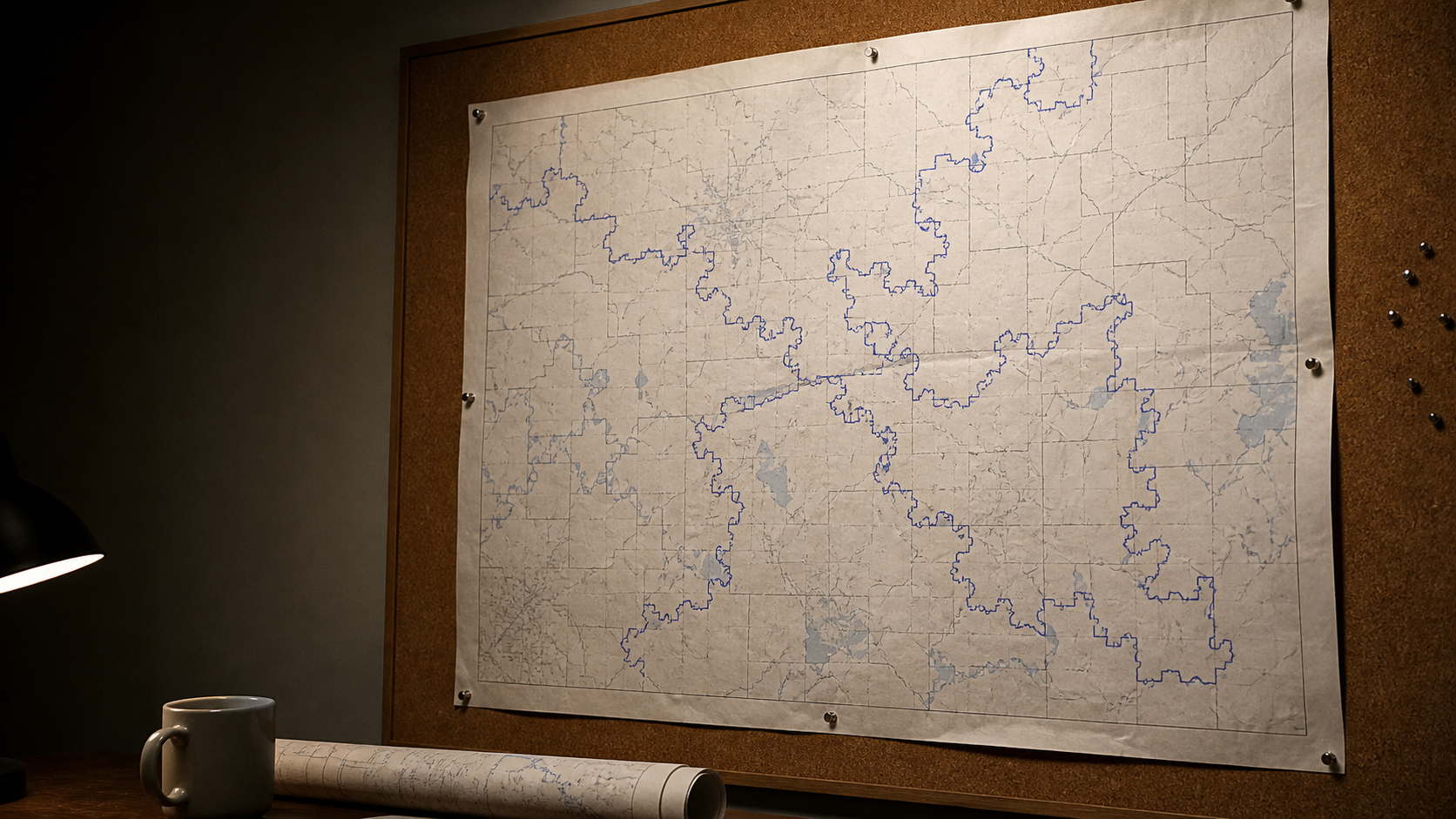 Newly Redrawn Congressional District Has 1,200-Mile Border, Population Of 11, All Distantly Related To Committee Chairman