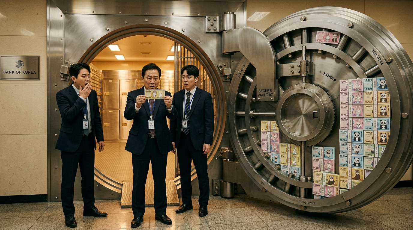 South Korean Bank Manager Who Replaced Entire Vault With Cartoon Animal Bills Says He Was Simply Trying To Make Finance More 'Accessible'