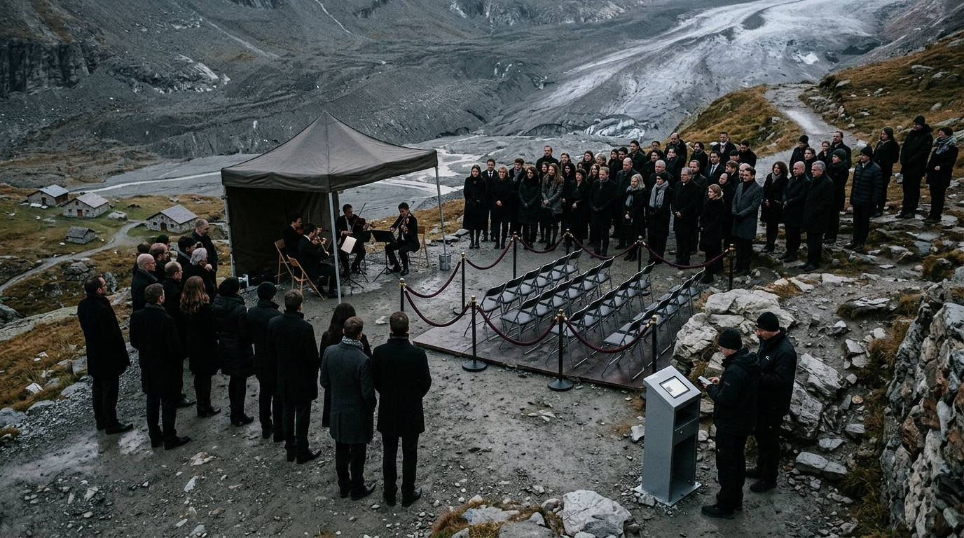 Swiss Ski Resort Begins Selling VIP Tickets To Glacier's Funeral, Includes Commemorative Ice Cube And Exit Through Gift Shop