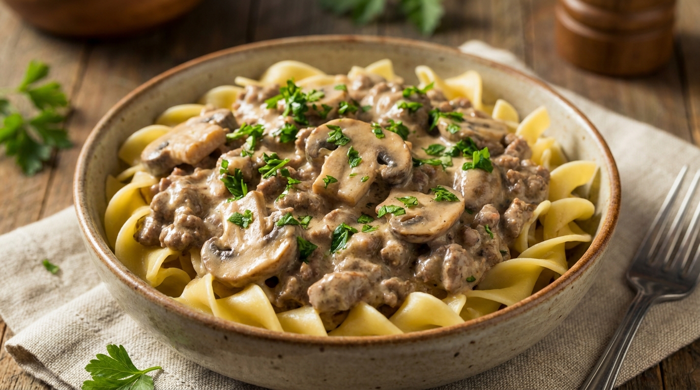 Easy Beef Stroganoff