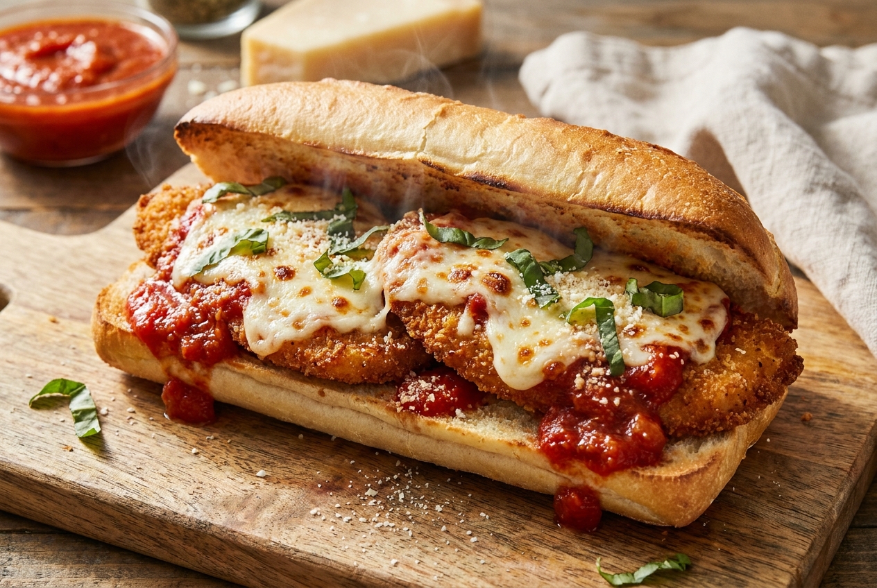 Chicken Parmesan Sub Sandwich