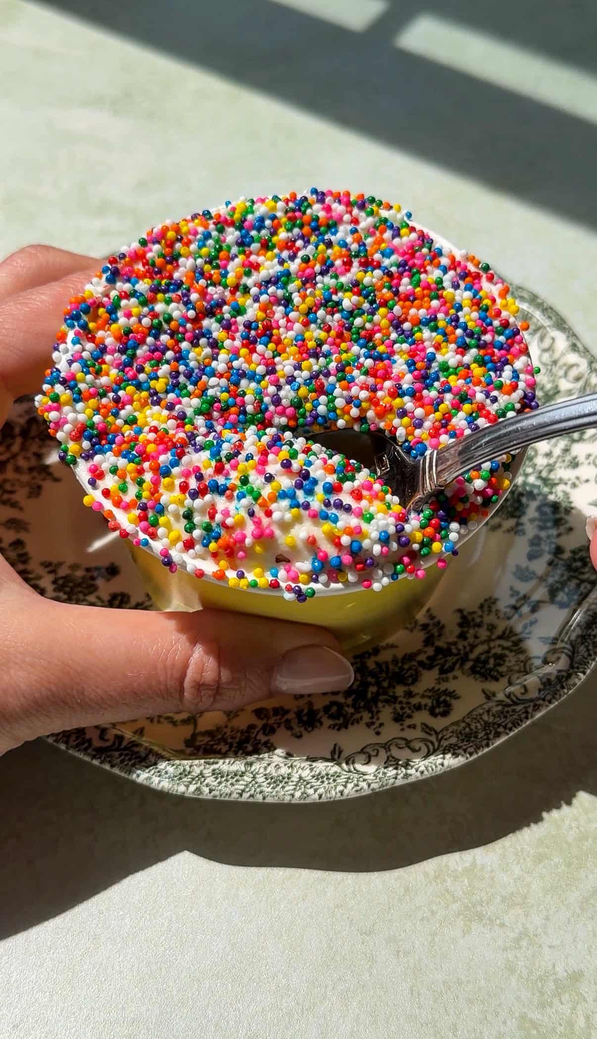 Lemon Mascarpone Dot Cake