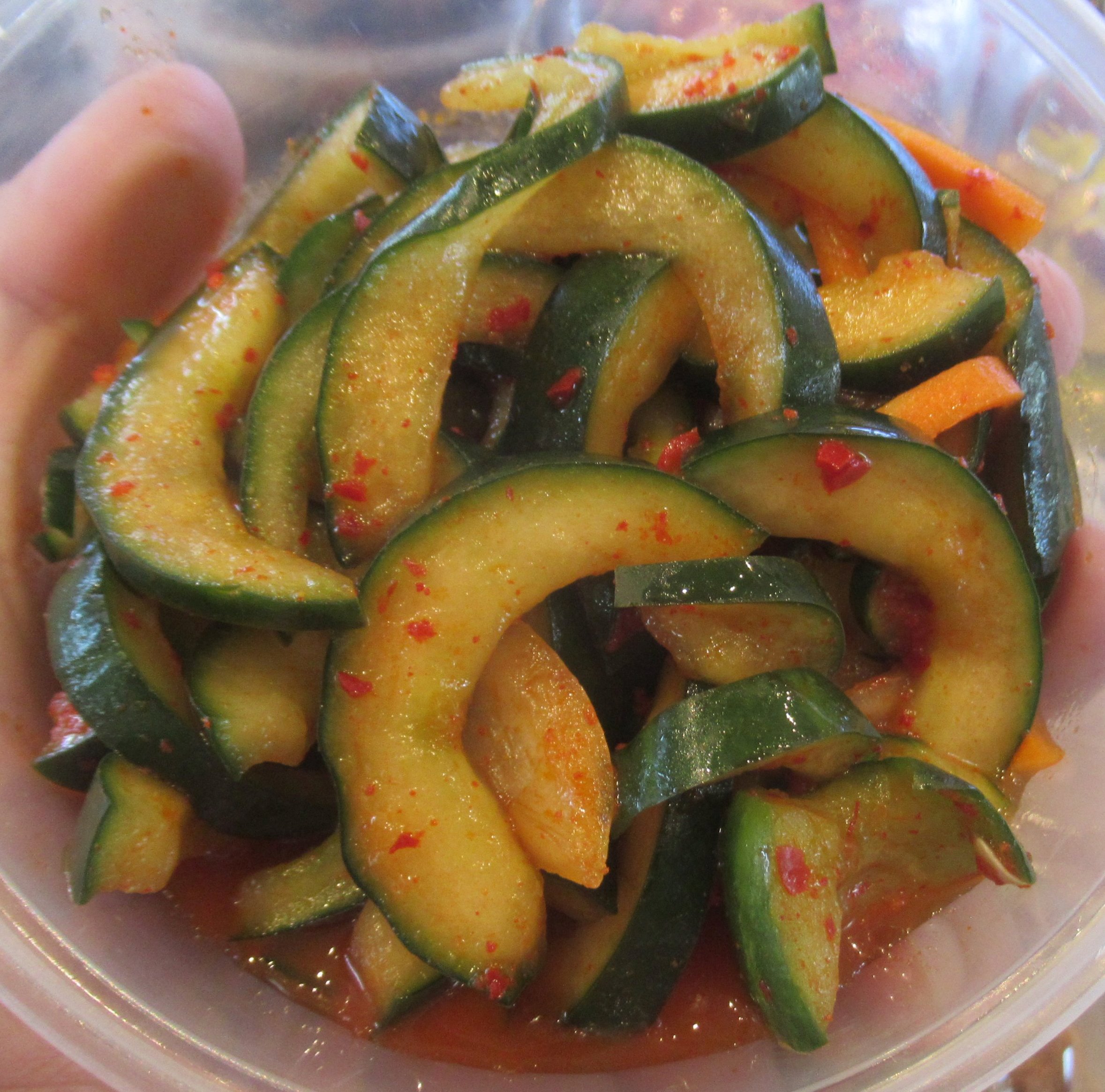 Viral Korean Cucumber Salad