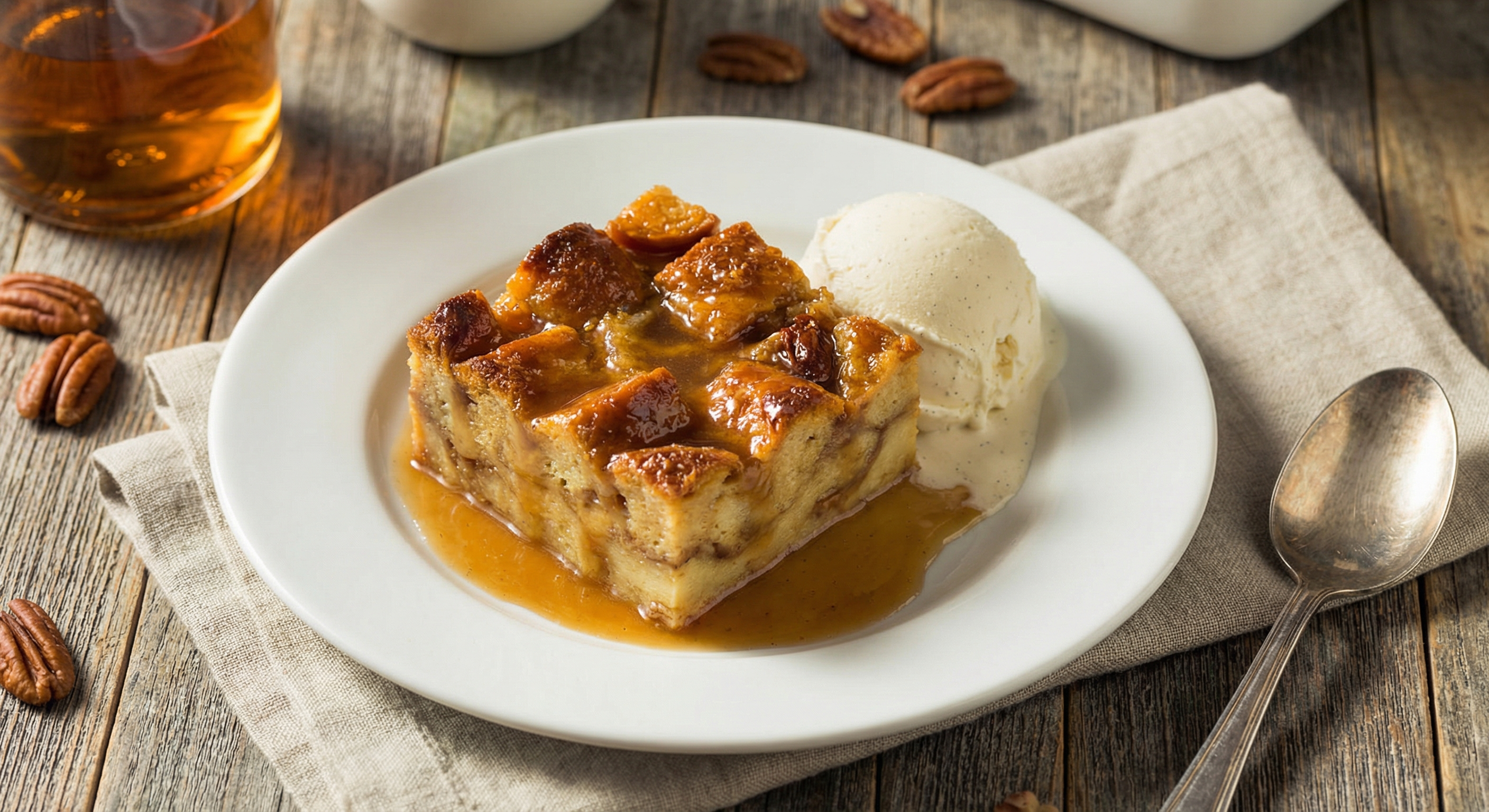 Bread Pudding with Bourbon Sauce