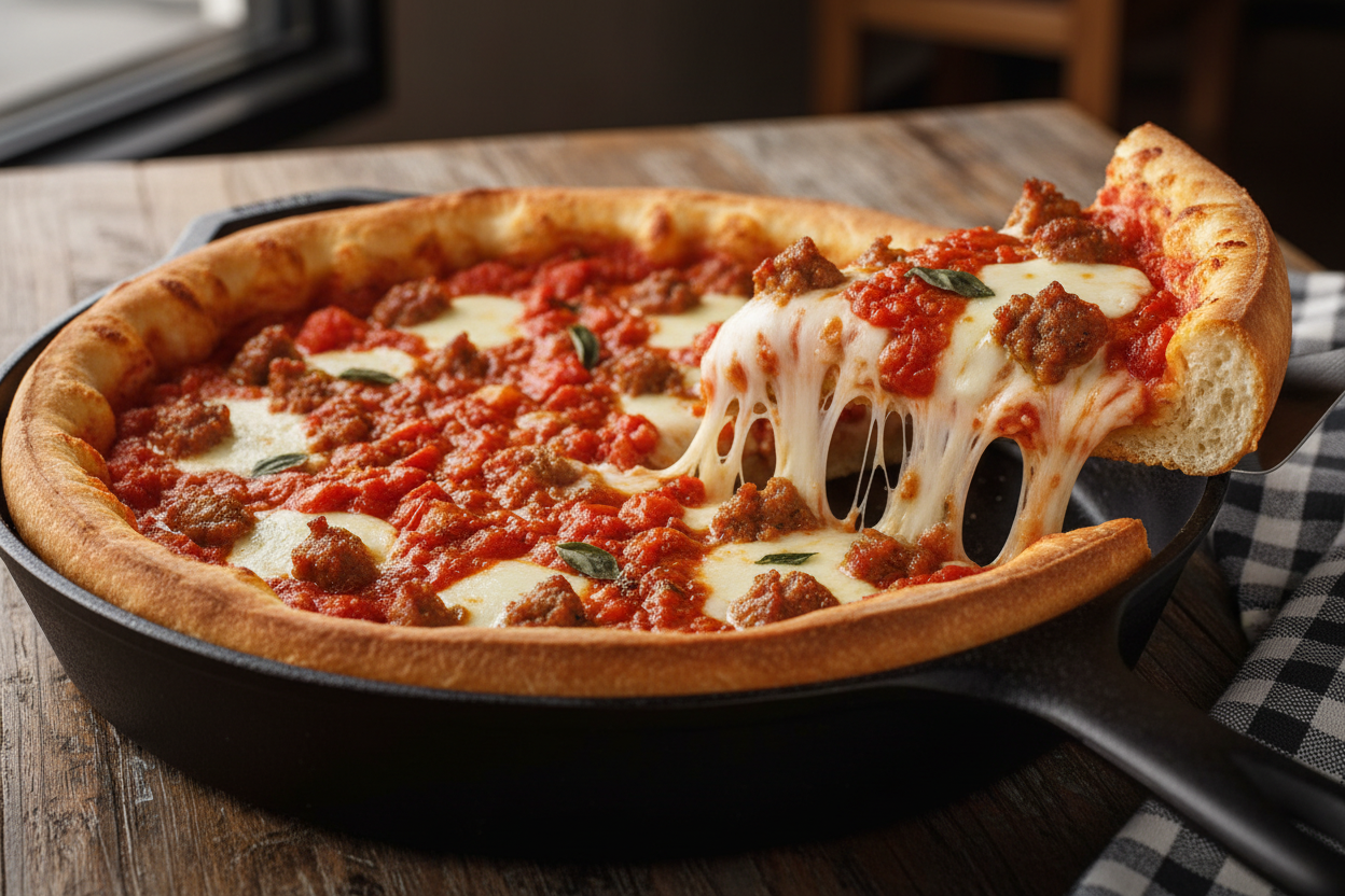 Chicago Deep-Dish Pizza