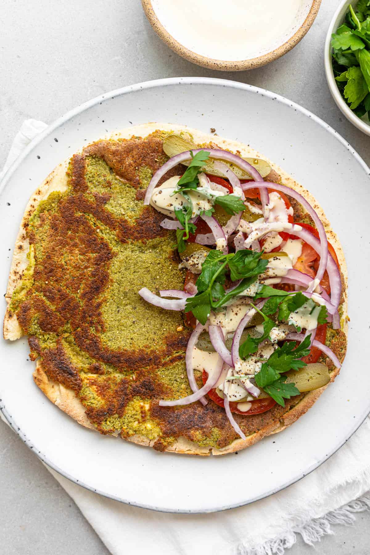 Smash Falafel Pita