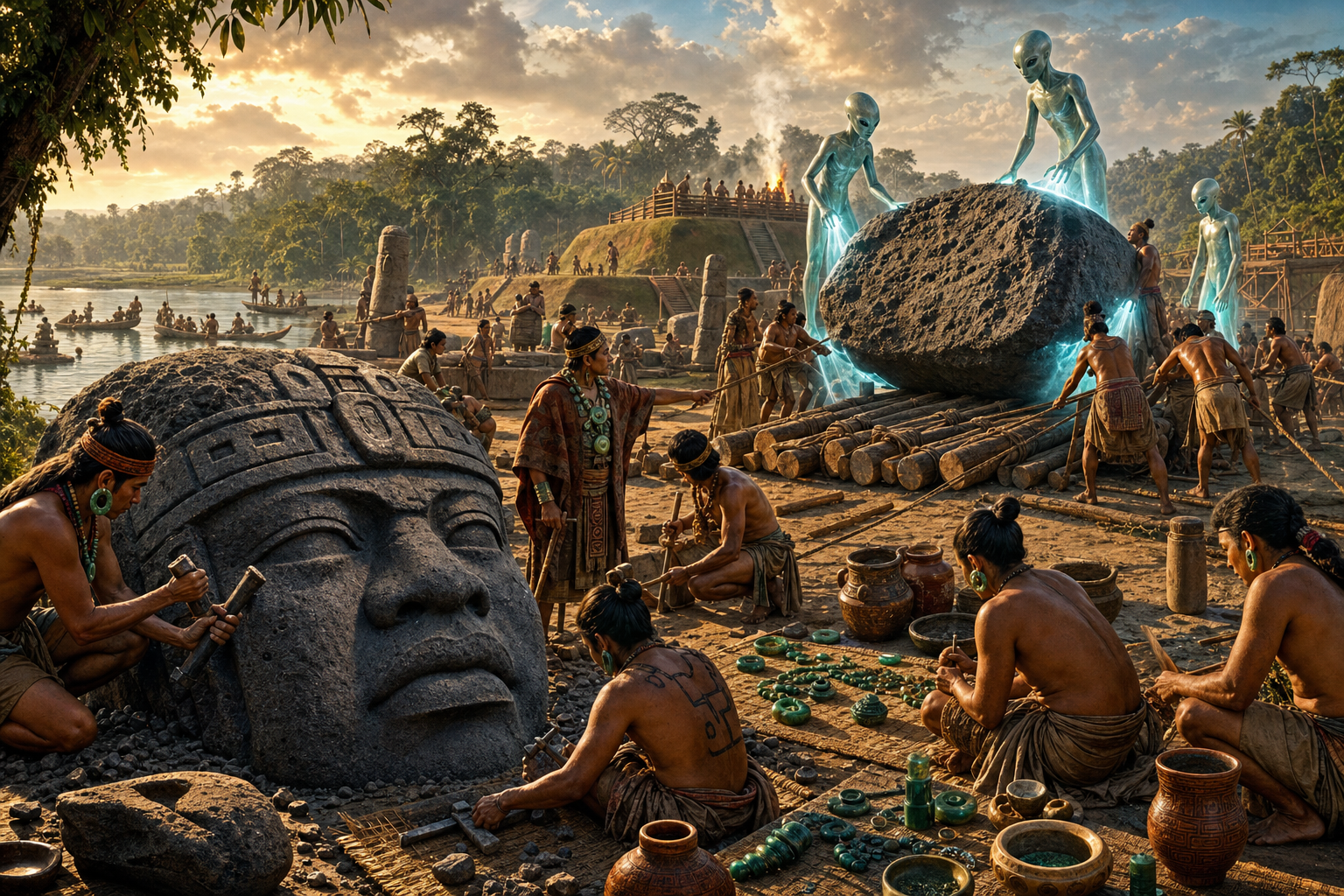 Ancient Aliens — Olmec Heads