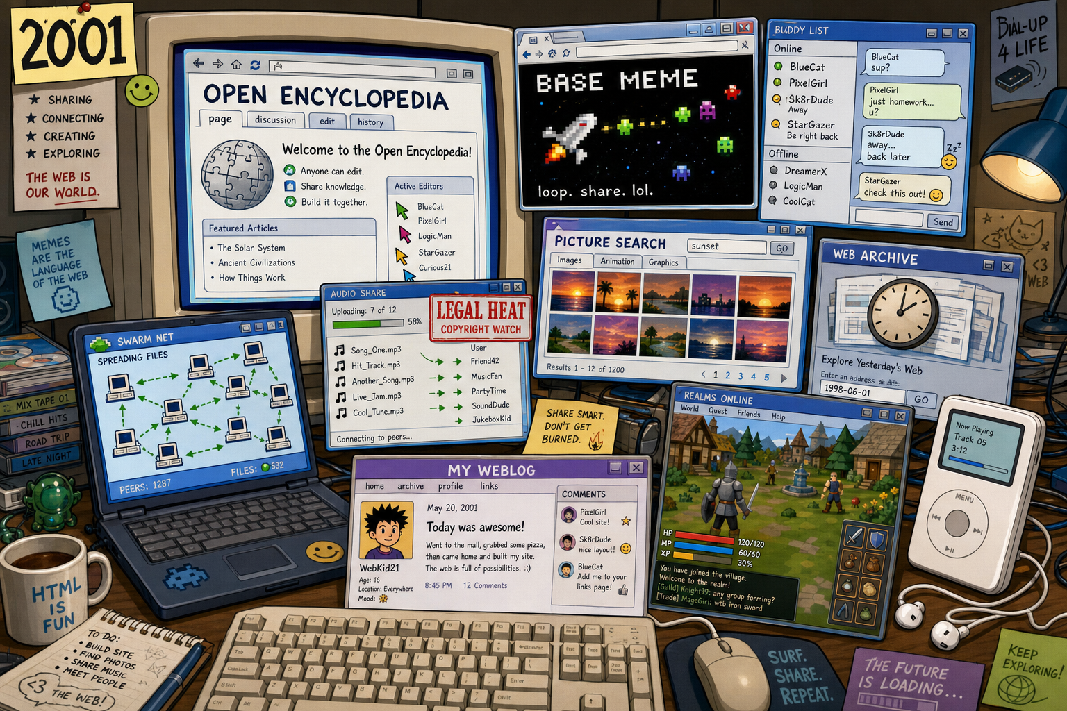 Internet Culture Timeline — 2001