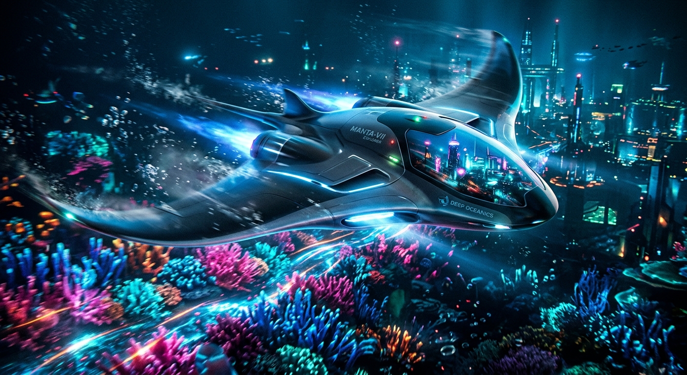 Manta-Ray Maglev Submersible