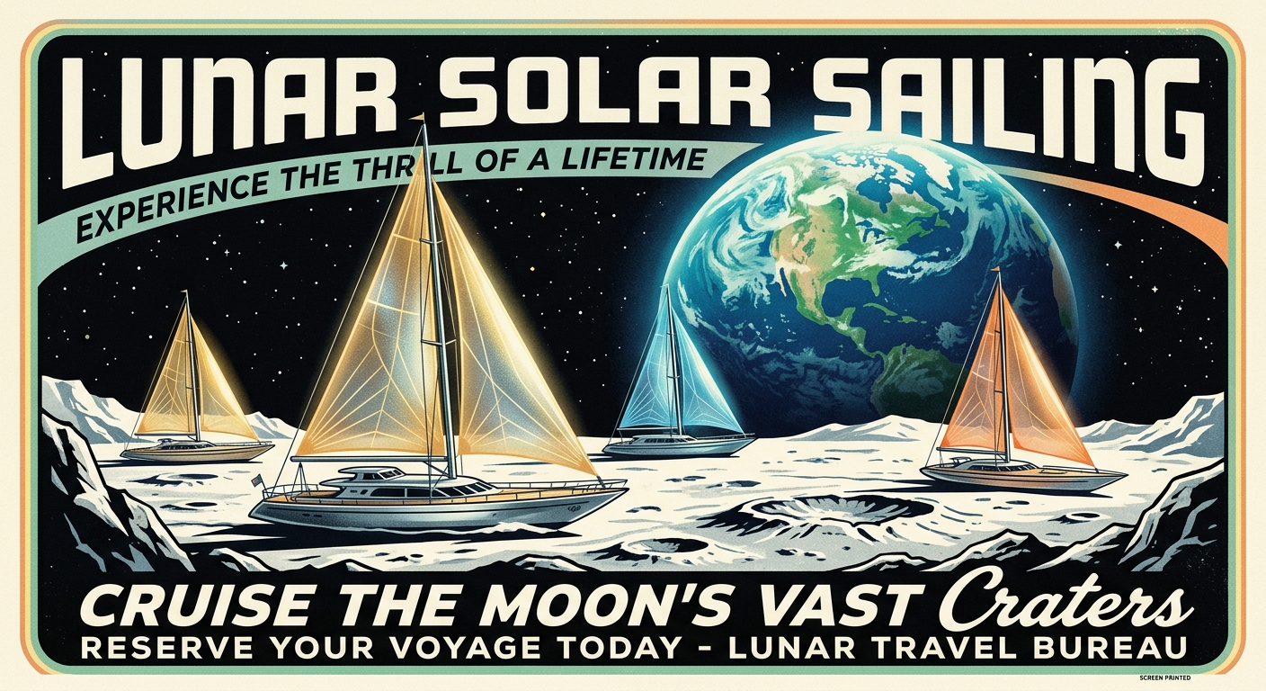 Lunar Solar Sailing