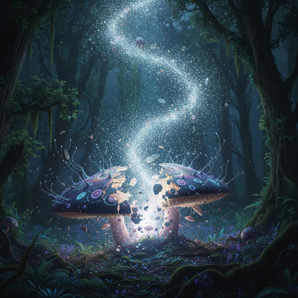 Glowing Spore Burst