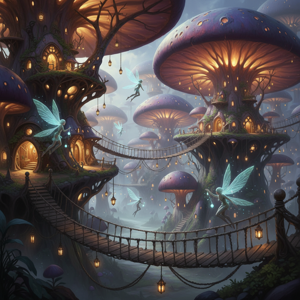 Mushroom Canopy Fae City
