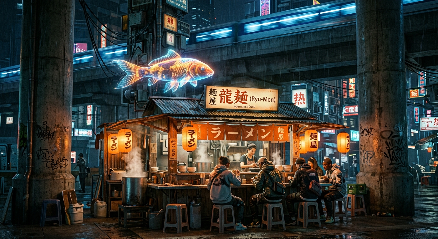 Holographic Noodle Stand