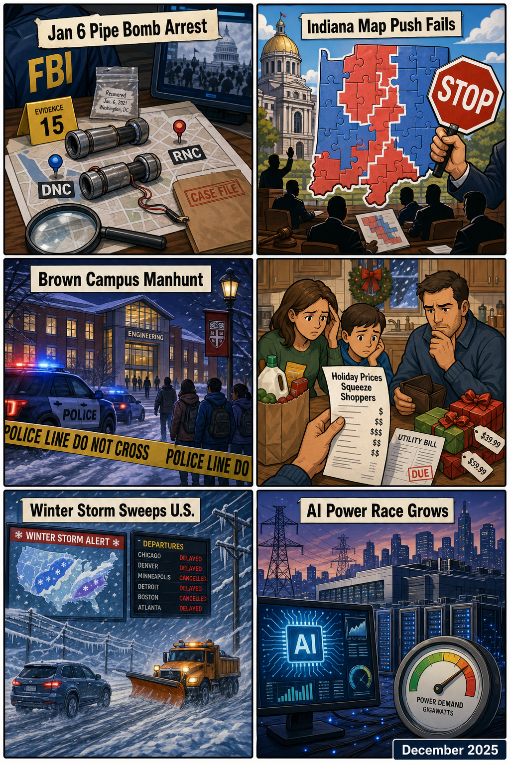 Monthly News Collage December 2025