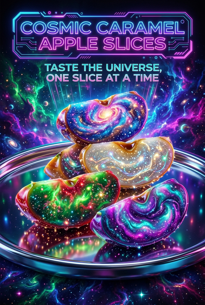 Cosmic Caramel Apple Slices