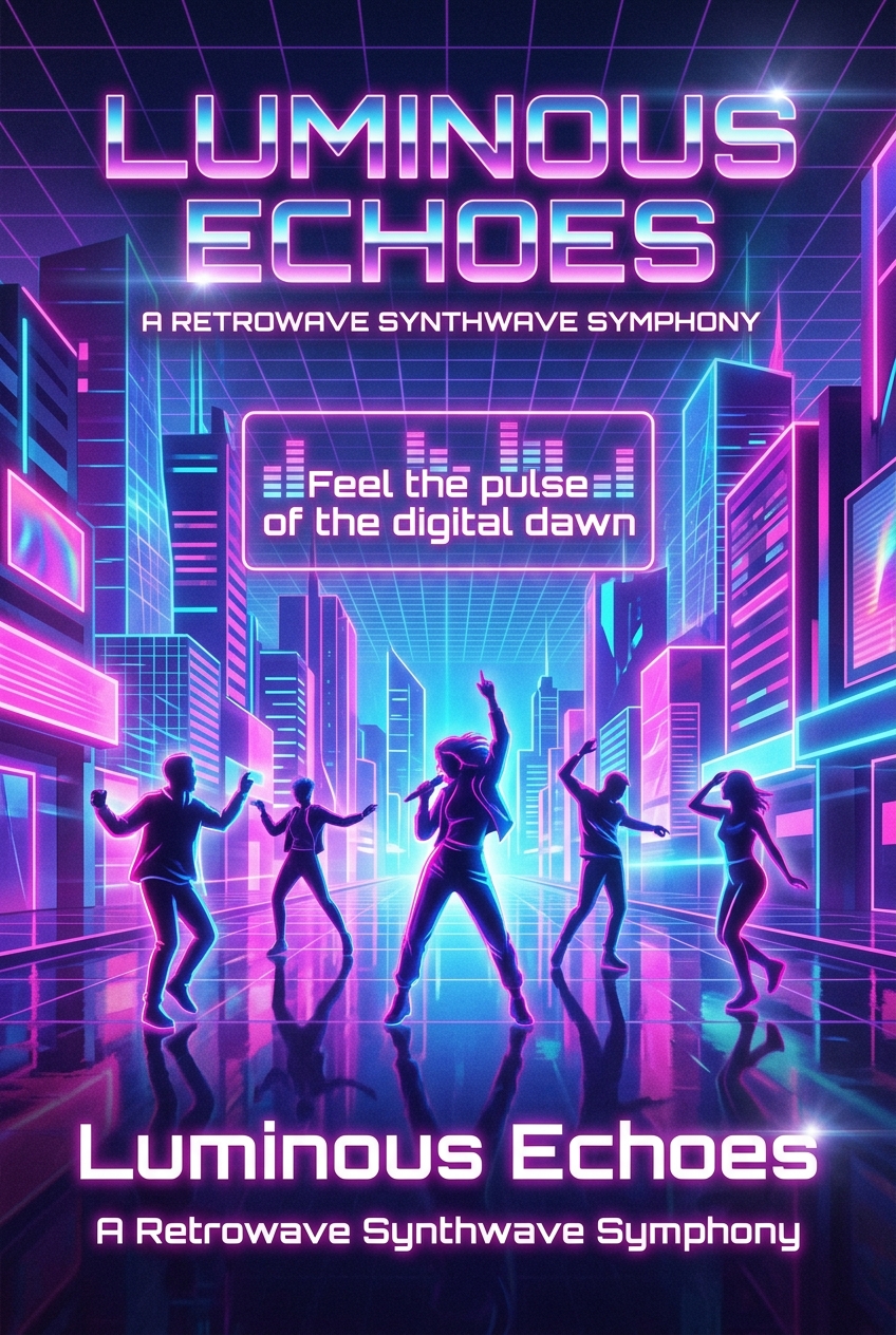 Luminous Echoes: A Retrowave Synthwave Symphony