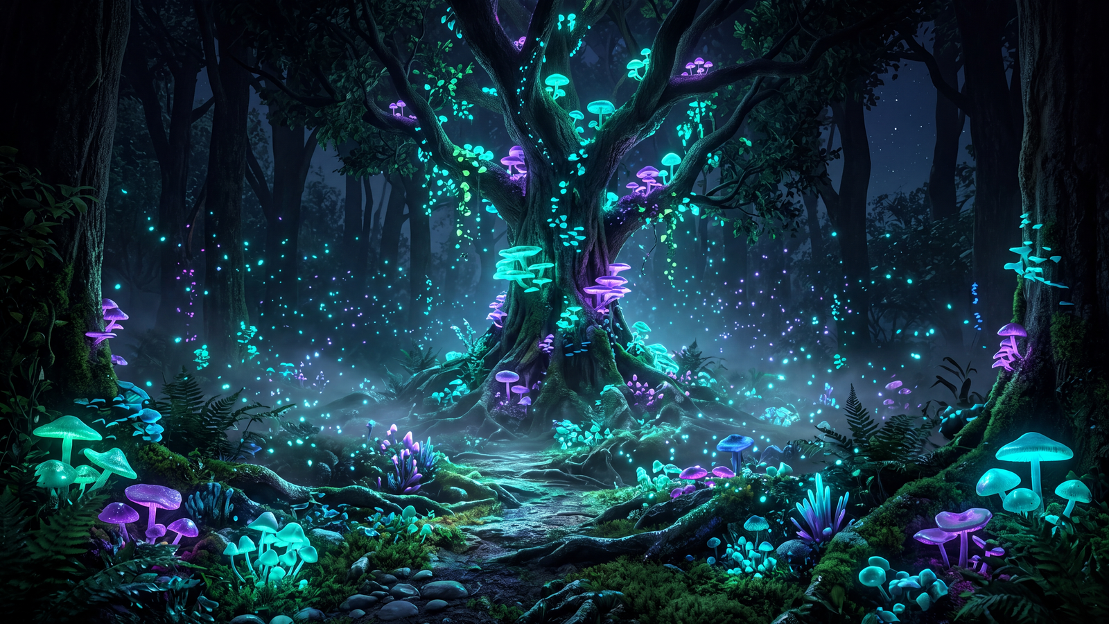 Bioluminescent Forest