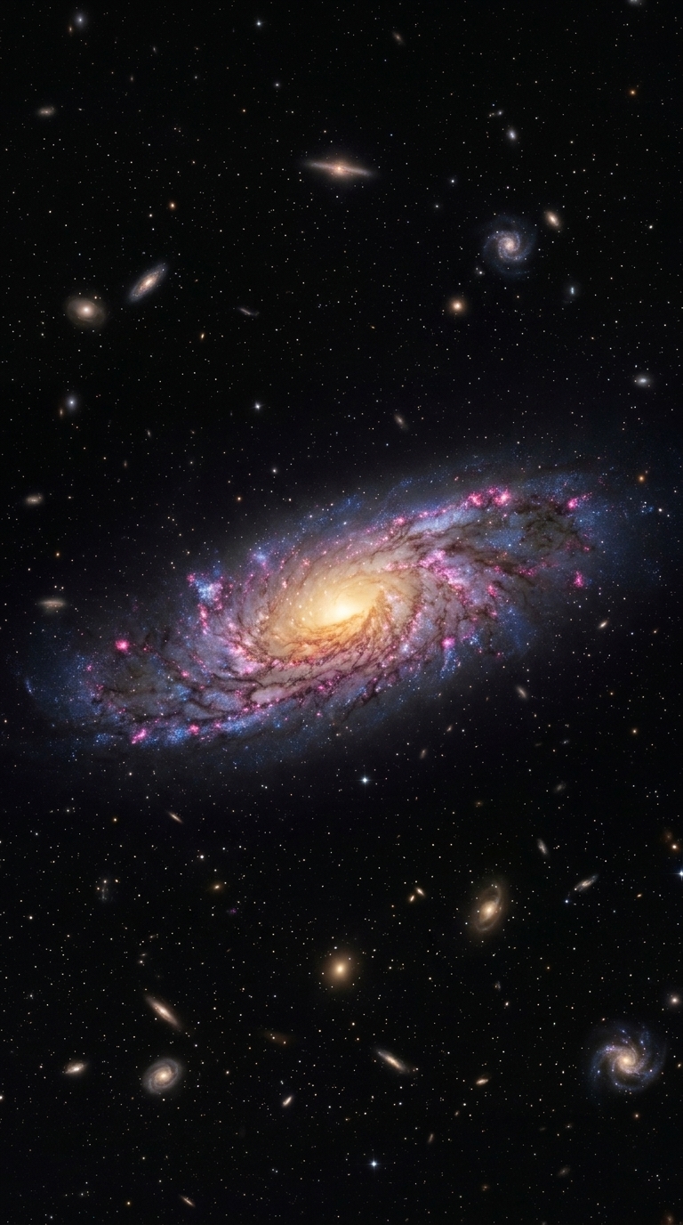 Galaxy Spiral — mobile wallpaper