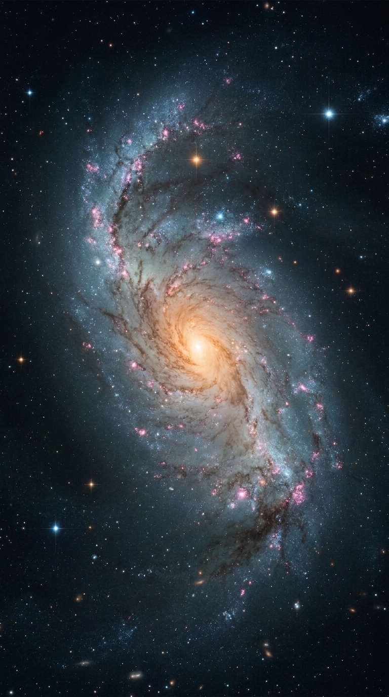 Galaxy Spiral — mobile wallpaper