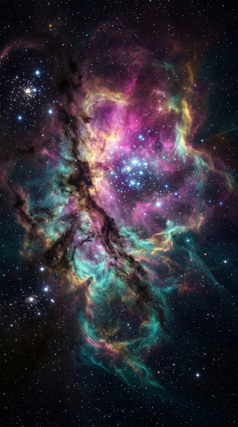 Cosmic Nebula — mobile wallpaper