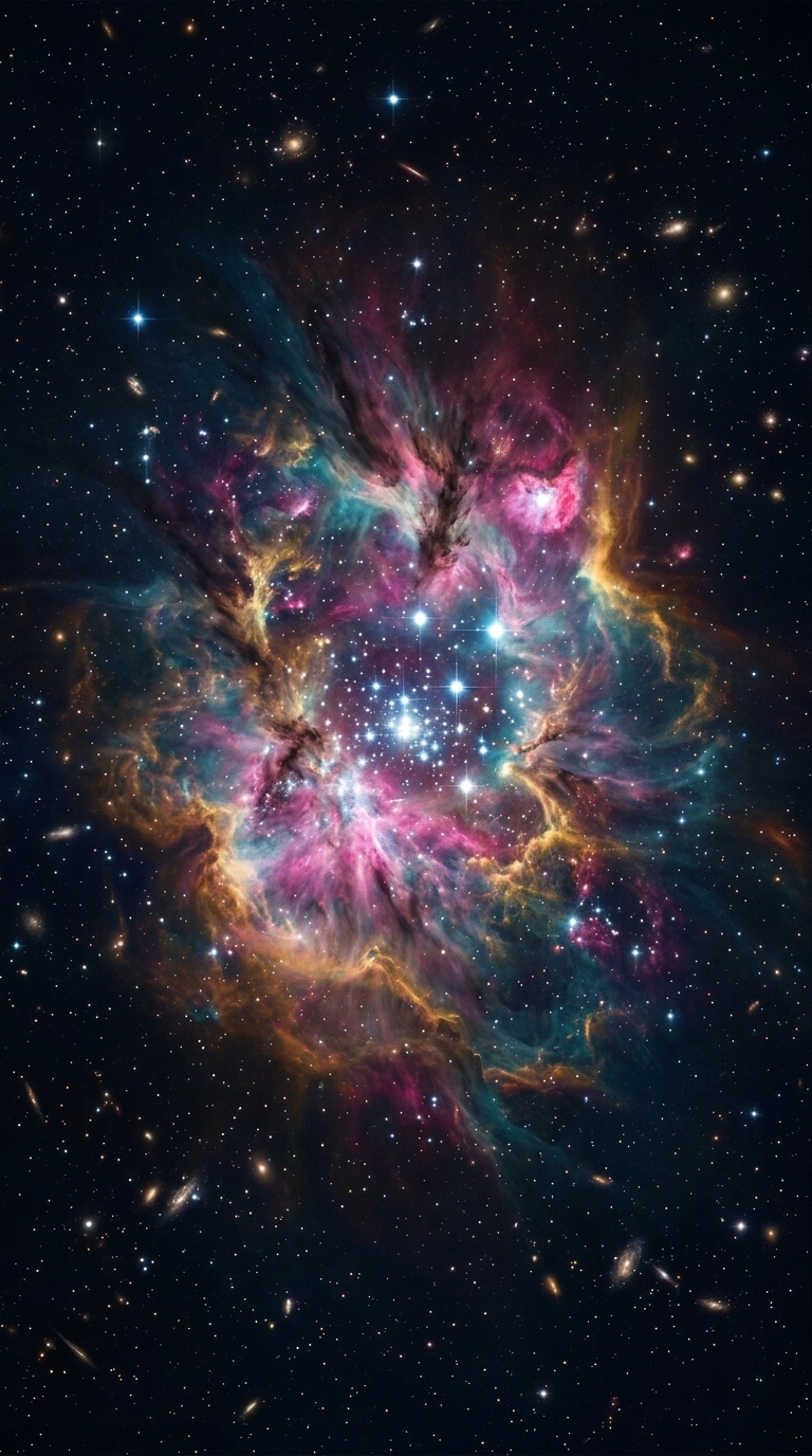 Cosmic Nebula — mobile wallpaper