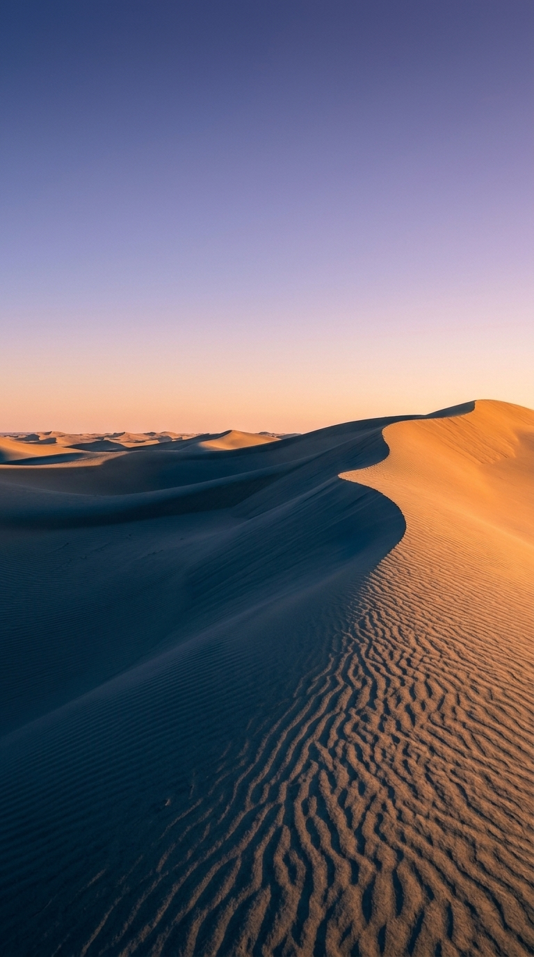 Golden Hour Desert — mobile wallpaper