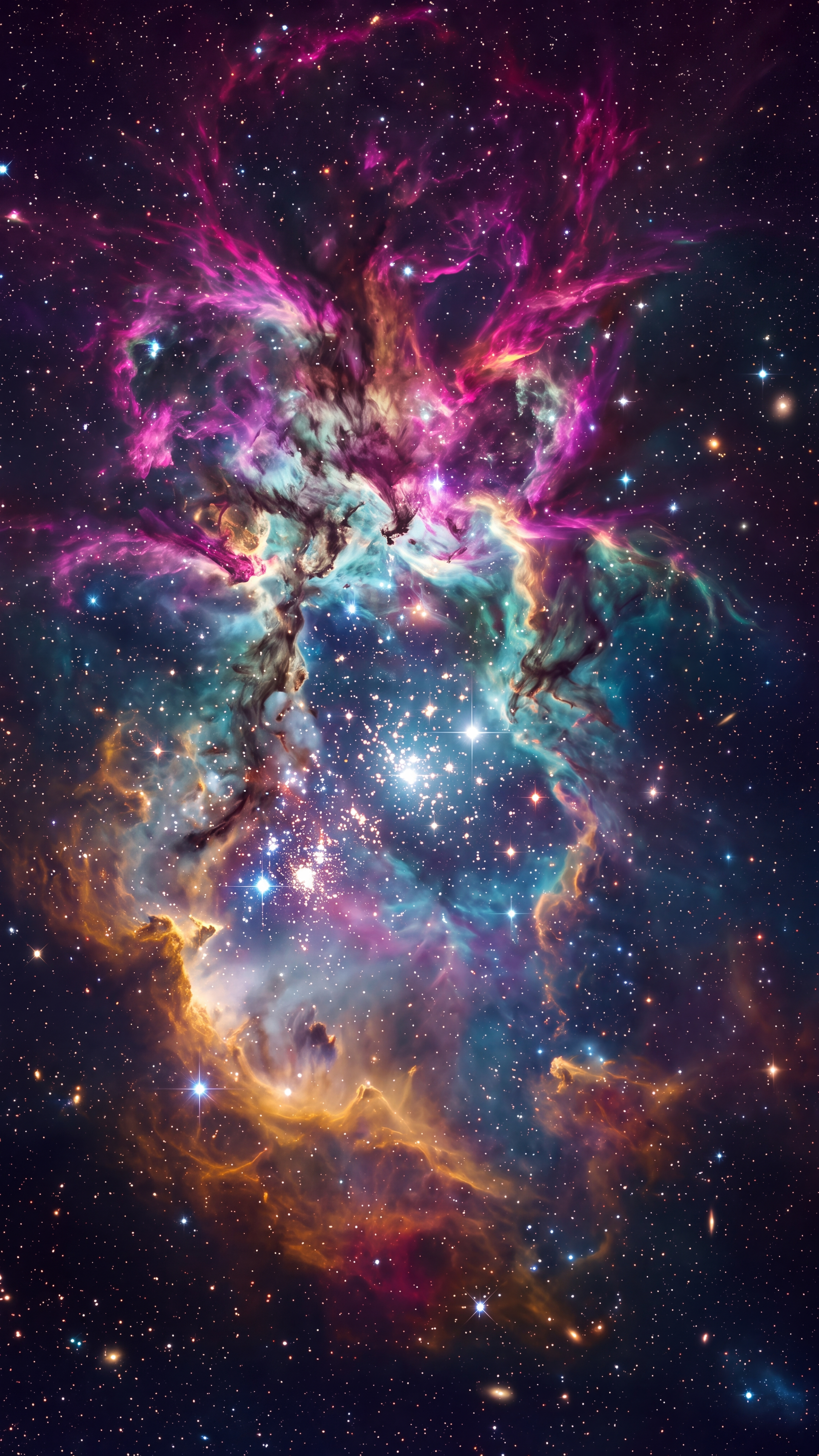 Cosmic Nebula — mobile wallpaper