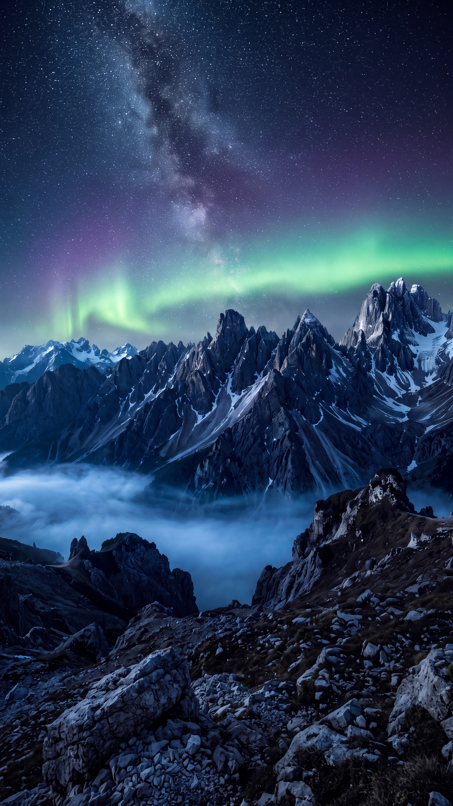Dark Mountain Nature — mobile wallpaper