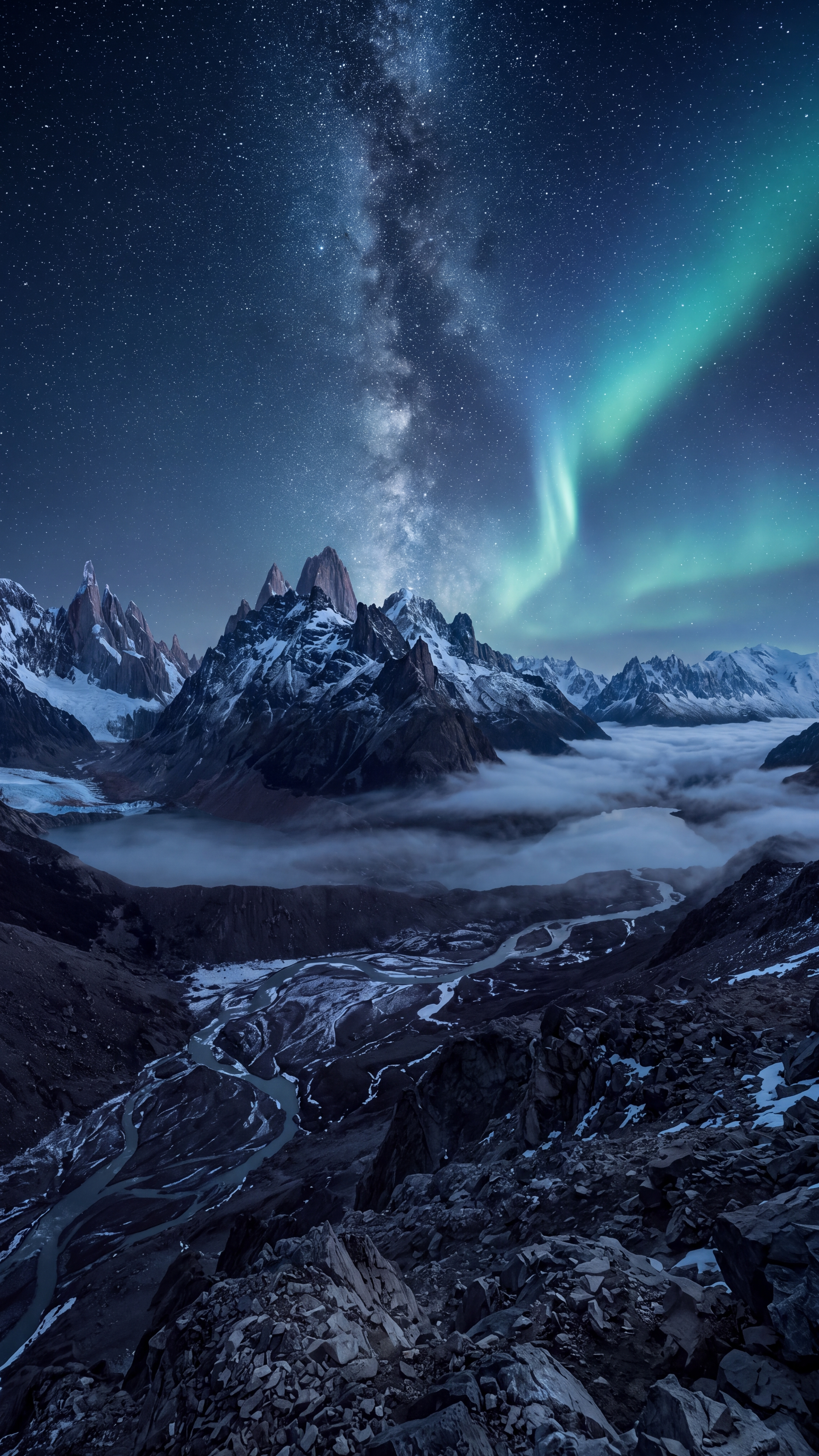 Dark Mountain Nature — mobile wallpaper