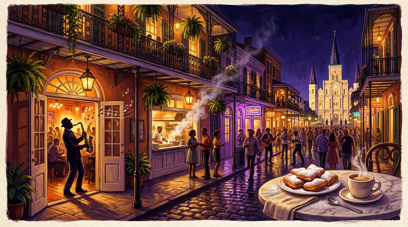 New Orleans Jazz & Creole Food Trail