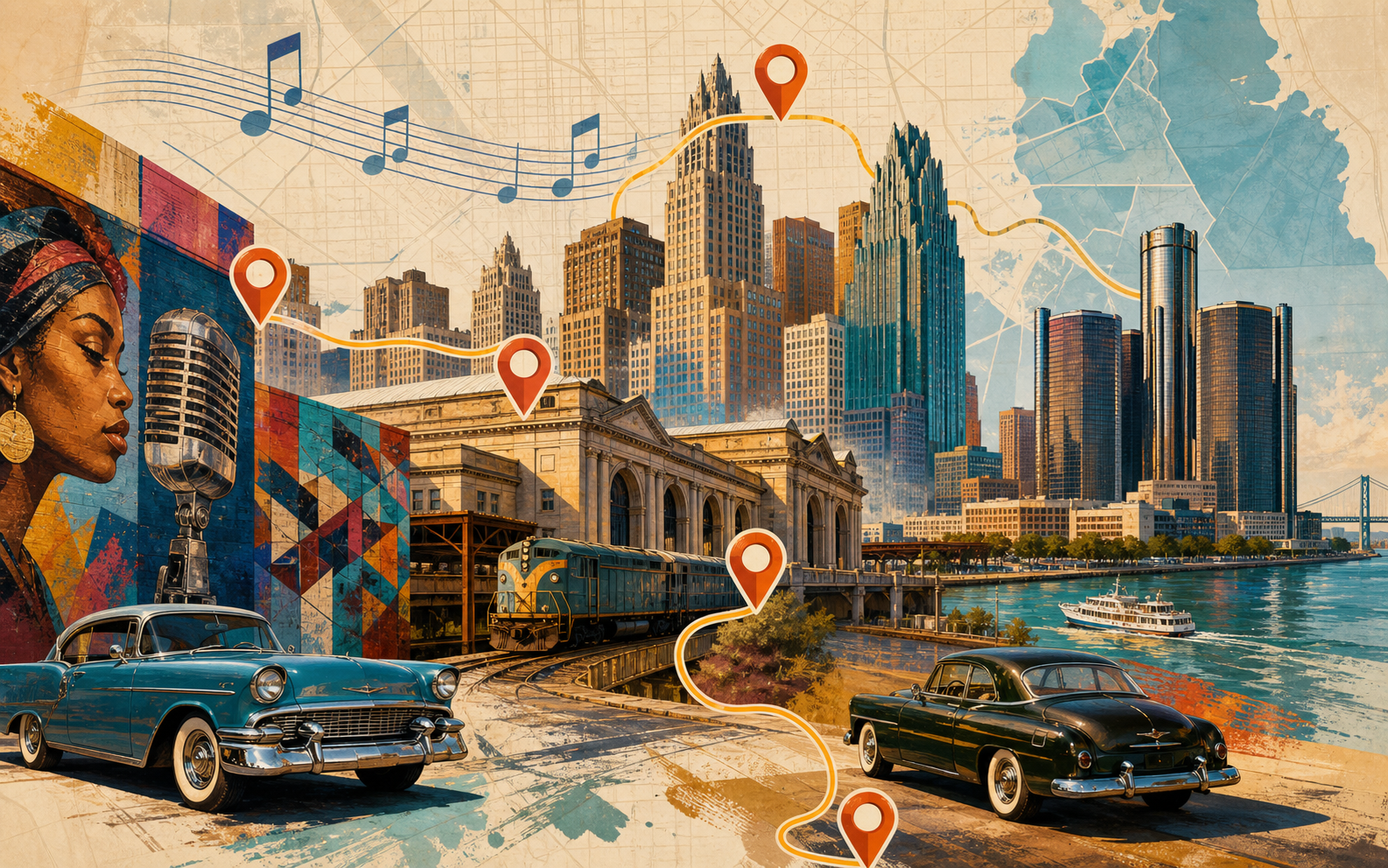 Detroit Music, Motors & Murals Loop